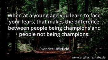 Englisches Zitat von Evander Holyfield als Bild