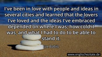 Englisches Zitat von Eve Babitz als Bild