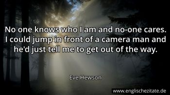 Englisches Zitat von Eve Hewson als Bild