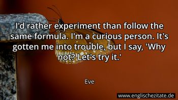 Englisches Zitat von Eve als Bild