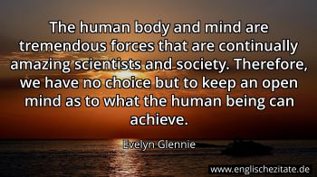 Englisches Zitat von Evelyn Glennie als Bild