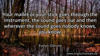 Englisches Zitat von Evelyn Glennie als Bild