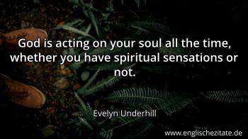 Englisches Zitat von Evelyn Underhill als Bild