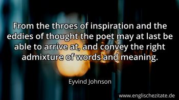 Englisches Zitat von Eyvind Johnson als Bild