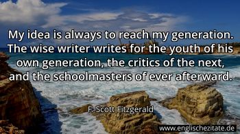 Englisches Zitat von F. Scott Fitzgerald als Bild