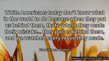 Englisches Zitat von Fannie Lou Hamer als Bild