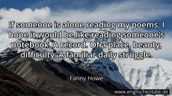 Englisches Zitat von Fanny Howe als Bild