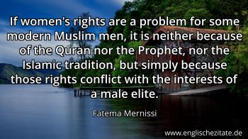 Englisches Zitat von Fatema Mernissi als Bild