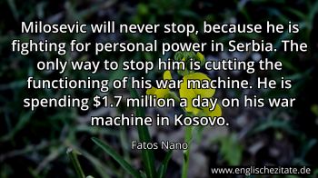 Englisches Zitat von Fatos Nano als Bild
