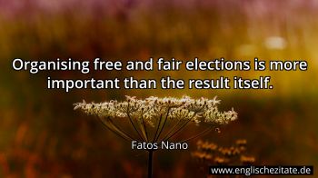 Englisches Zitat von Fatos Nano als Bild
