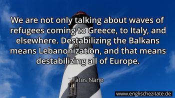 Englisches Zitat von Fatos Nano als Bild