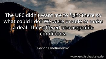 Englisches Zitat von Fedor Emelianenko als Bild
