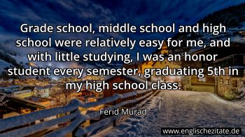 Englisches Zitat von Ferid Murad als Bild