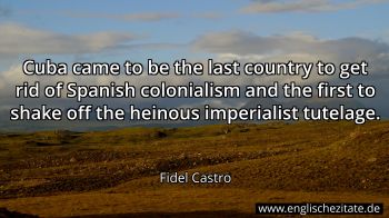 Englisches Zitat von Fidel Castro als Bild