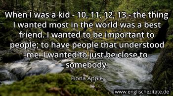 Englisches Zitat von Fiona Apple als Bild