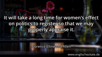 Englisches Zitat von Florence Ellinwood Allen als Bild