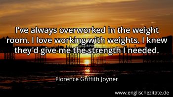 Englisches Zitat von Florence Griffith Joyner als Bild