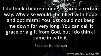 Englisches Zitat von Florence Henderson als Bild