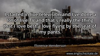 Englisches Zitat von Florence Henderson als Bild