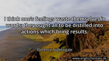 Englisches Zitat von Florence Nightingale als Bild