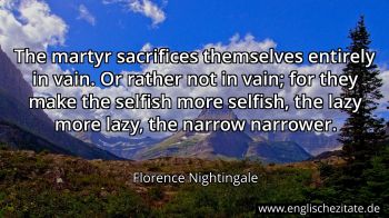 Englisches Zitat von Florence Nightingale als Bild