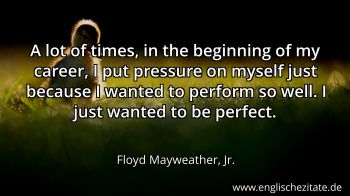 Englisches Zitat von Floyd Mayweather, Jr. als Bild