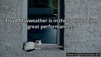 Englisches Zitat von Floyd Mayweather, Jr. als Bild