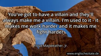 Englisches Zitat von Floyd Mayweather, Jr. als Bild