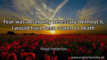 Englisches Zitat von Floyd Patterson als Bild