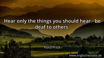 Englisches Zitat von Ford Frick als Bild