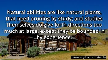 Englisches Zitat von Francis Bacon als Bild