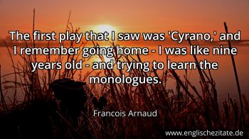 Englisches Zitat von Francois Arnaud als Bild