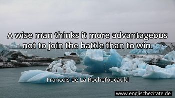 Englisches Zitat von Francois de La Rochefoucauld als Bild