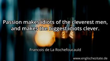 Englisches Zitat von Francois de La Rochefoucauld als Bild