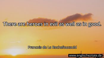 Englisches Zitat von Francois de La Rochefoucauld als Bild