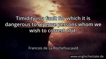 Englisches Zitat von Francois de La Rochefoucauld als Bild