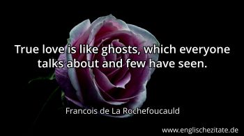 Englisches Zitat von Francois de La Rochefoucauld als Bild