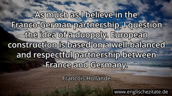 Englisches Zitat von Francois Hollande als Bild