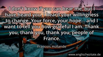 Englisches Zitat von Francois Hollande als Bild