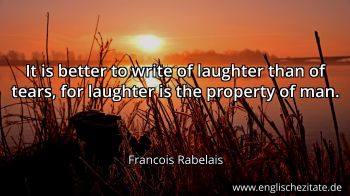 Englisches Zitat von Francois Rabelais als Bild