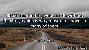 Englisches Zitat von Frank A. Clark als Bild