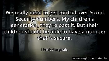 Englisches Zitat von Frank Abagnale als Bild
