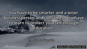 Englisches Zitat von Frank Abagnale als Bild