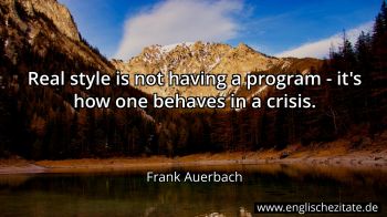 Englisches Zitat von Frank Auerbach als Bild