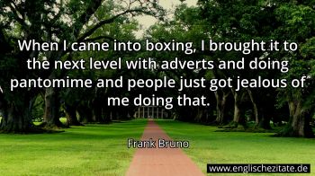 Englisches Zitat von Frank Bruno als Bild
