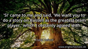 Englisches Zitat von Frank Deford als Bild