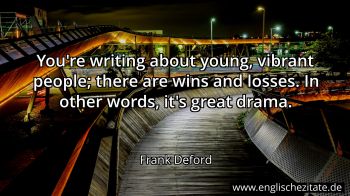 Englisches Zitat von Frank Deford als Bild