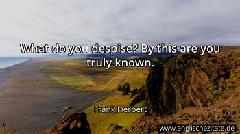 Englisches Zitat von Frank Herbert als Bild