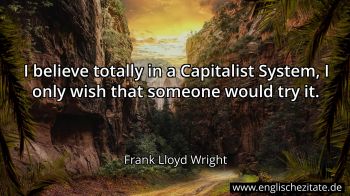 Englisches Zitat von Frank Lloyd Wright als Bild