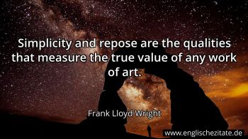 Englisches Zitat von Frank Lloyd Wright als Bild
